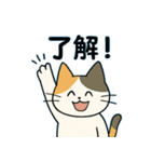 毎日の猫リアクション – かわいくて面白い（個別スタンプ：1）