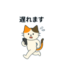 毎日の猫リアクション – かわいくて面白い（個別スタンプ：35）