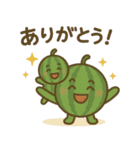スイカの親子の日常スタンプ（個別スタンプ：3）