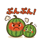 スイカの親子の日常スタンプ（個別スタンプ：6）