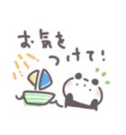 サマーなパンダ【夏の敬語あいさつ】（個別スタンプ：37）