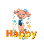 夏のキラキラスタンプ（個別スタンプ：23）