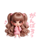 毎日使える♡ピンクのツインテールちゃん♡（個別スタンプ：23）