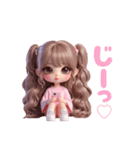毎日使える♡ピンクのツインテールちゃん♡（個別スタンプ：29）