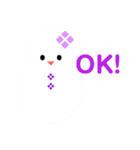 10000雪だるまパレード（個別スタンプ：27）