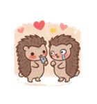 うさぎ×ハリネズミのカップル Part 2（個別スタンプ：14）