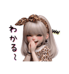 The‼️GAL‼️見やすい豹柄ギャル（個別スタンプ：12）