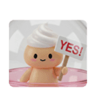 シュークリームカプセルトイ(四角型)（個別スタンプ：7）