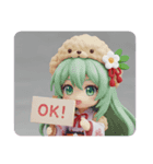 トイプードル着ぐるみみなみちゃん(四角型)（個別スタンプ：1）