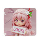 トイプードル着ぐるみみなみちゃん(四角型)（個別スタンプ：4）