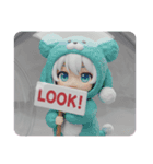 トイプードル着ぐるみみなみちゃん(四角型)（個別スタンプ：5）