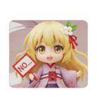ジャンプ精霊ちゃんカプセルトイ(四角型)（個別スタンプ：3）