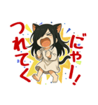 夏に使える！ホラーにゃ猫耳妖精（個別スタンプ：22）