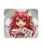 ハッピーバースデー精霊ちゃん(四角型)（個別スタンプ：5）