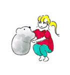 こあらとおねえさん（個別スタンプ：1）
