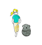 こあらとおねえさん（個別スタンプ：5）
