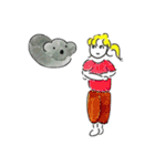 こあらとおねえさん（個別スタンプ：7）