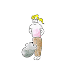 こあらとおねえさん（個別スタンプ：15）