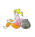 こあらとおねえさん（個別スタンプ：17）