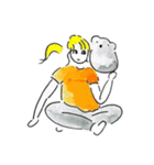 こあらとおねえさん（個別スタンプ：27）