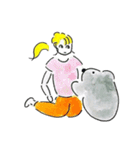 こあらとおねえさん（個別スタンプ：32）