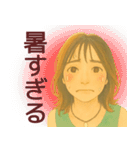 【夏】毎日使える便利な女の子スタンプ（個別スタンプ：1）