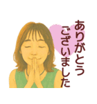 【夏】毎日使える便利な女の子スタンプ（個別スタンプ：6）