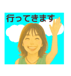 【夏】毎日使える便利な女の子スタンプ（個別スタンプ：17）