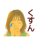 【夏】毎日使える便利な女の子スタンプ（個別スタンプ：19）