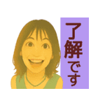 【夏】毎日使える便利な女の子スタンプ（個別スタンプ：22）