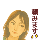【夏】毎日使える便利な女の子スタンプ（個別スタンプ：35）