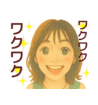 【夏】毎日使える便利な女の子スタンプ（個別スタンプ：36）