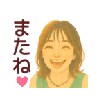 【夏】毎日使える便利な女の子スタンプ（個別スタンプ：40）
