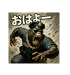 ムキ！ゴリ警察24時！（個別スタンプ：25）