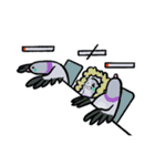 鳩にはトラブル無用5 (2025 LET'S DRAW)（個別スタンプ：30）