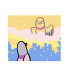 鳩にはトラブル無用5 (2025 LET'S DRAW)（個別スタンプ：31）