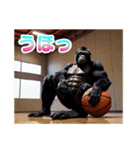 イケメンなバスケゴリラ（個別スタンプ：1）