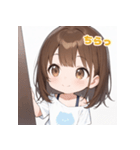 表情豊かなミニ女の子 - 日常スタンプ2（個別スタンプ：9）