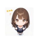 表情豊かなミニ女の子 - 日常スタンプ2（個別スタンプ：11）