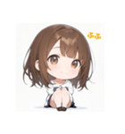 表情豊かなミニ女の子 - 日常スタンプ2（個別スタンプ：20）