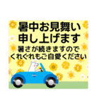 夏のスタンプ 暑中見舞い/大人のきづかい（個別スタンプ：2）
