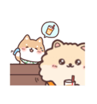 きゅんポメCaffe♪楽しい1日編（個別スタンプ：8）