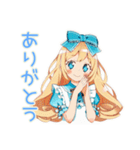 メルヘンアリス★白うさぎと海水浴（個別スタンプ：3）