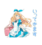 メルヘンアリス★白うさぎと海水浴（個別スタンプ：8）