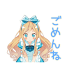 メルヘンアリス★白うさぎと海水浴（個別スタンプ：18）