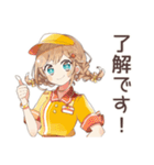 キュートなウェイトレスのお仕事♡（個別スタンプ：9）