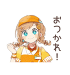 キュートなウェイトレスのお仕事♡（個別スタンプ：18）