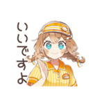 キュートなウェイトレスのお仕事♡（個別スタンプ：22）