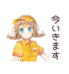 キュートなウェイトレスのお仕事♡（個別スタンプ：27）