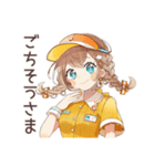 キュートなウェイトレスのお仕事♡（個別スタンプ：36）